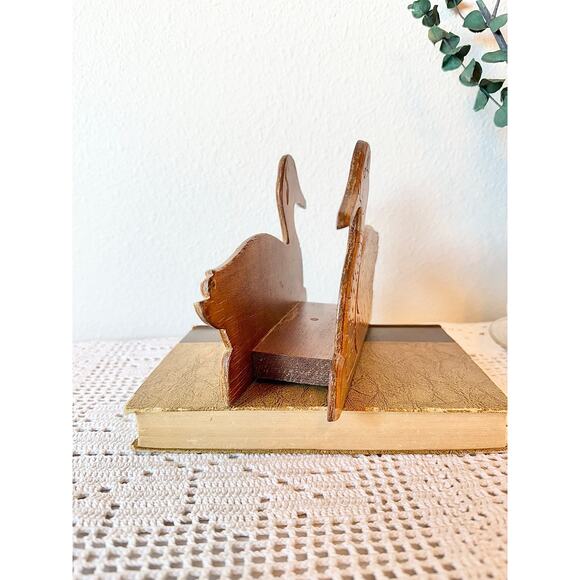 Hand Carved Wooden Duck Napkin Holder - Picture 2 of 5